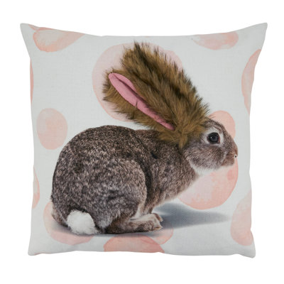 East Urban Home Thug for Life Bunny Nuada Hedgehog Throw Pillow East Urban